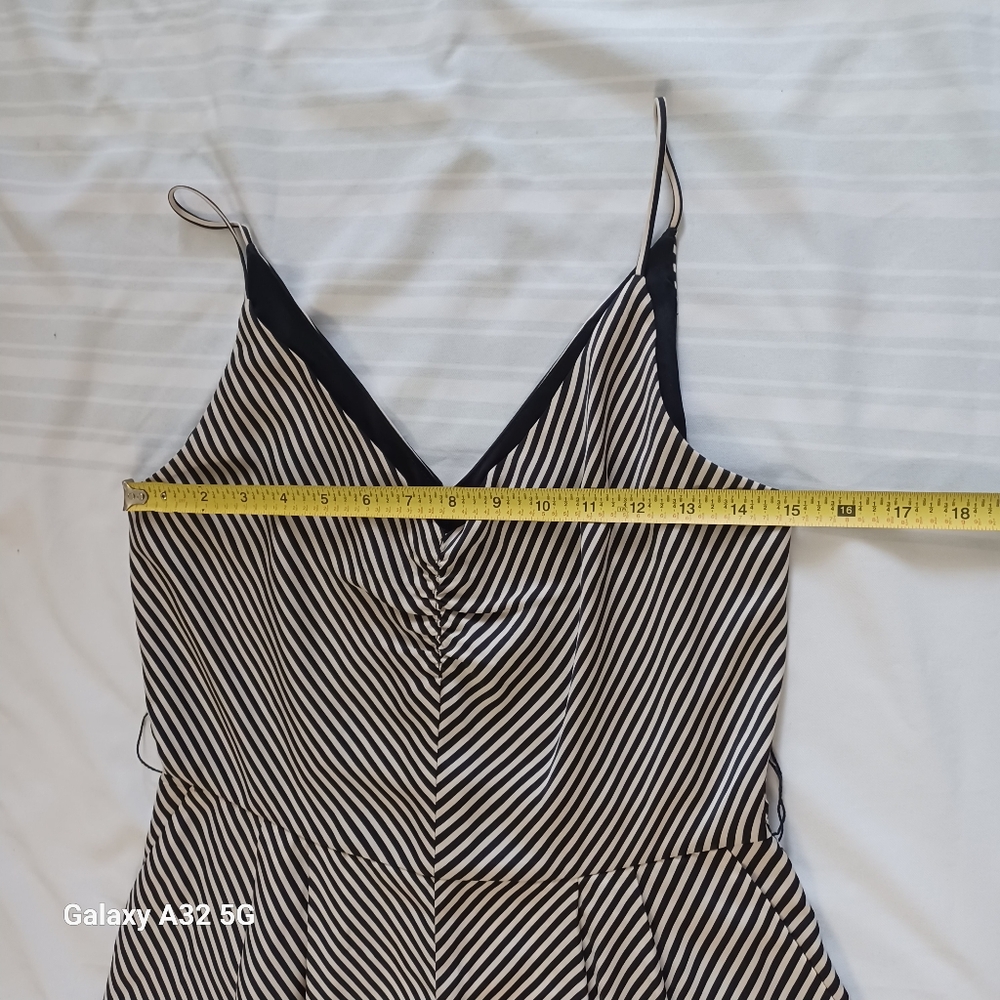 H&M Monochrome Striped Jumpsuit Women Size S - Picture 12 of 16